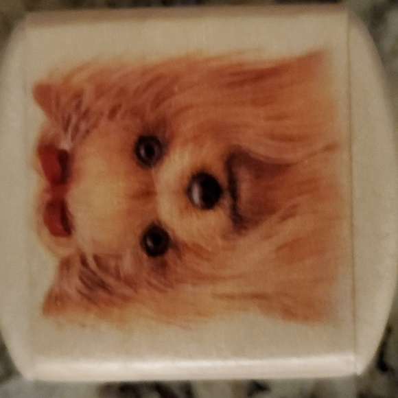 New Yorkie Keepsake Dog Ashes/Hair Lock Storage Box - Picture 3 of 5
